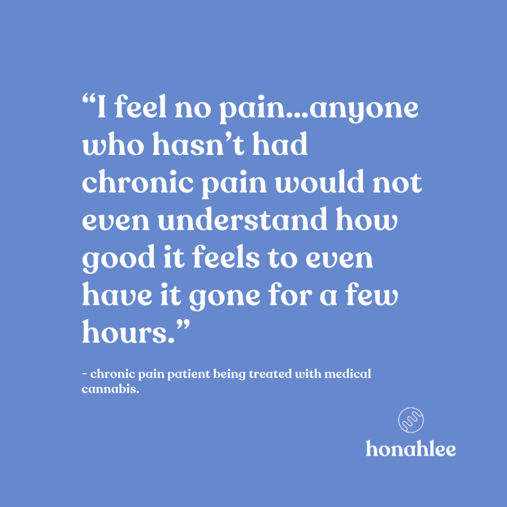 I feel no pain after using cannabis fibro quote