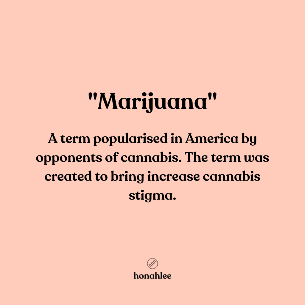 marijuana a term to create stigma around cannabis