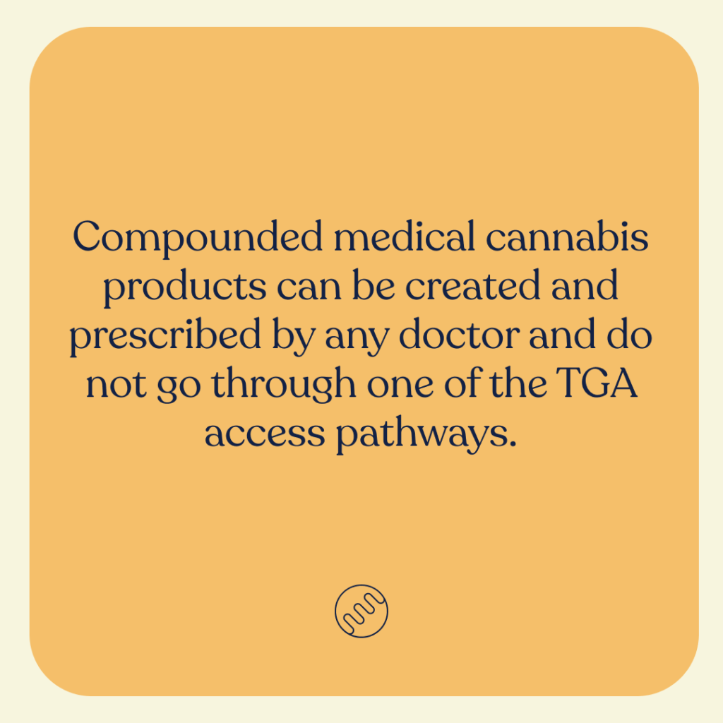 compounded medical cannabis does not need tga approval